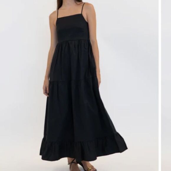 🪦 NWT Little Lies black maxi dress size M - Picture 1 of 7